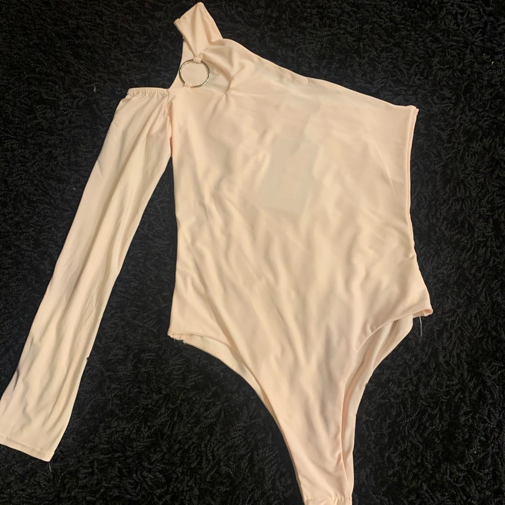 One shoulder body suit